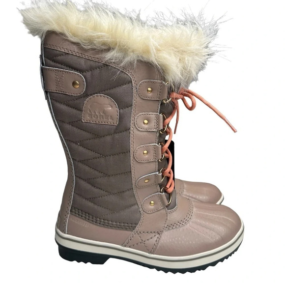 Sorel 'Tofino II' Faux Fur Lined Waterproof Boot in Omega Taupe Sz: 7 - Picture 6 of 15